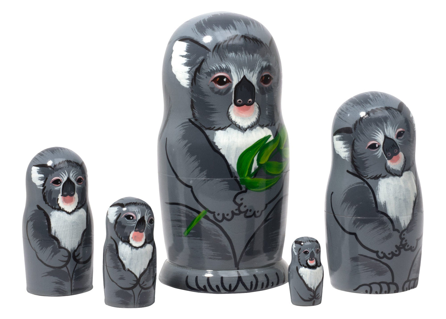 Stackable Dolls Koalas 5pc/5"