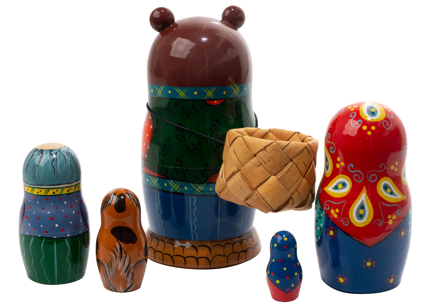 Stackable Dolls Masha and the Bear 5pc/6"