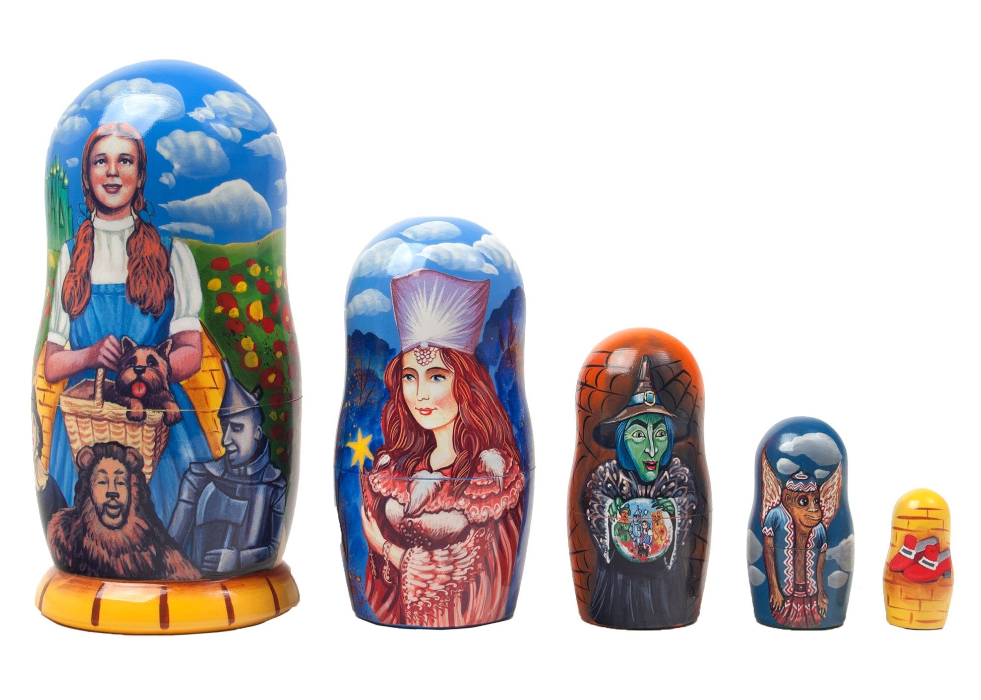 Stackable Dolls Road to Oz 5pc/6”