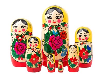 Stackable Dolls Semenov 7pc/6''