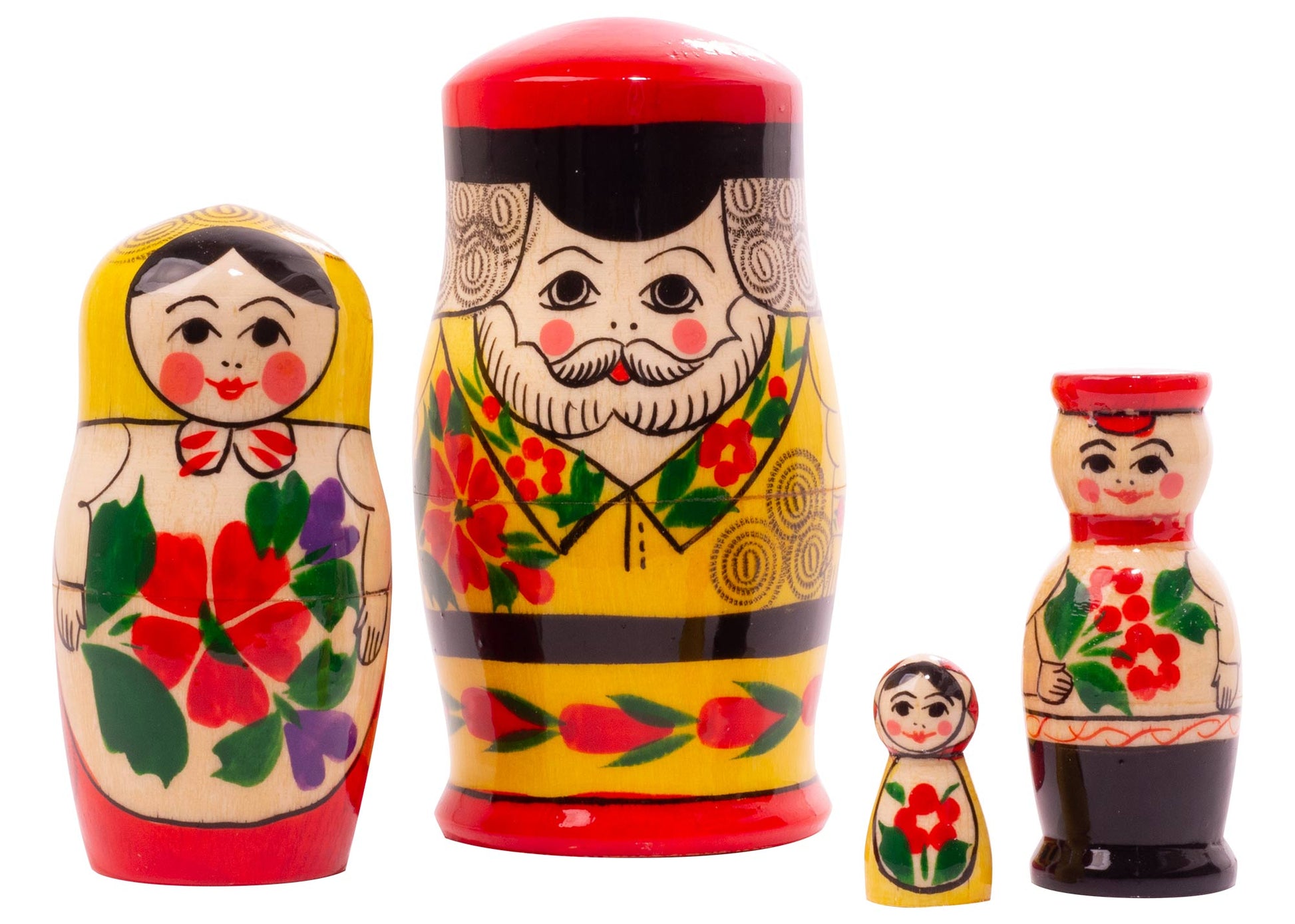 Stackable Dolls Semenov Family Man 4pc/5''