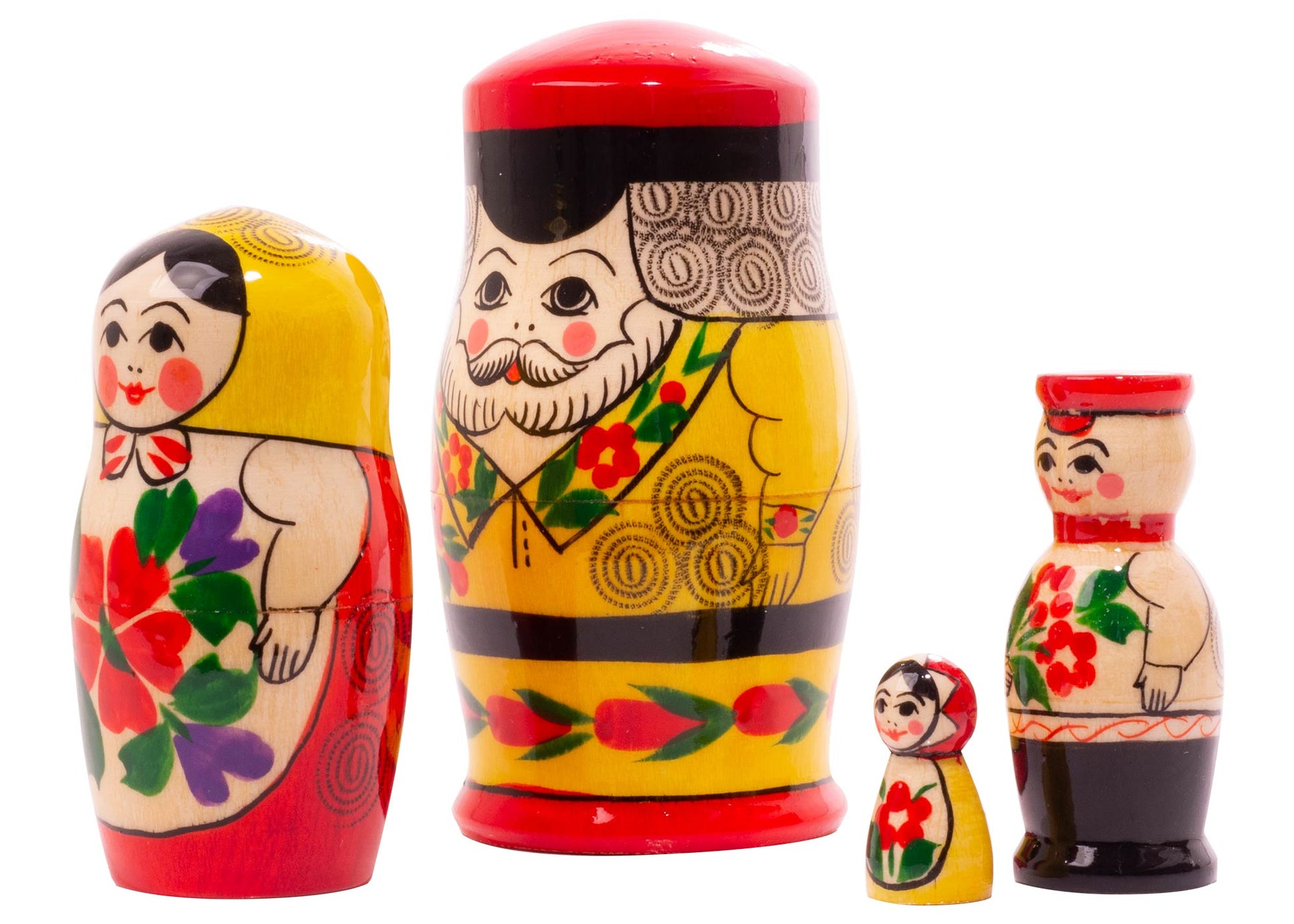 Stackable Dolls Semenov Family Man 4pc/5''