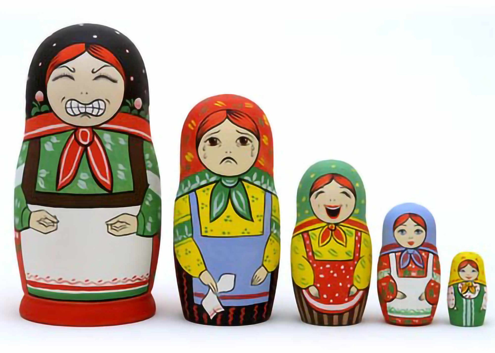Stackable Dolls Stress Reliever 5pc/6''