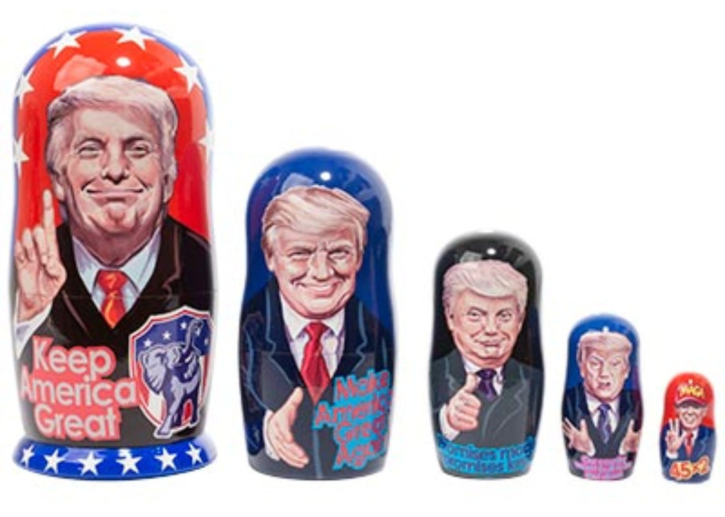Stackable Dolls Trump MAGA 5pc/6"
