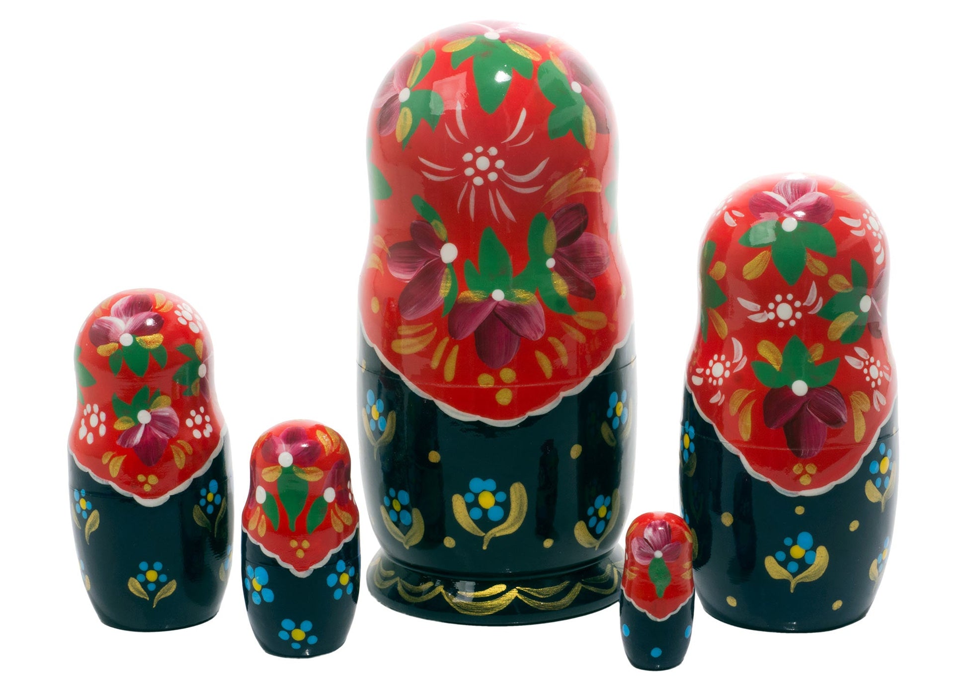 Russian Stackable Dolls Sunflower Doll 5pc/6”