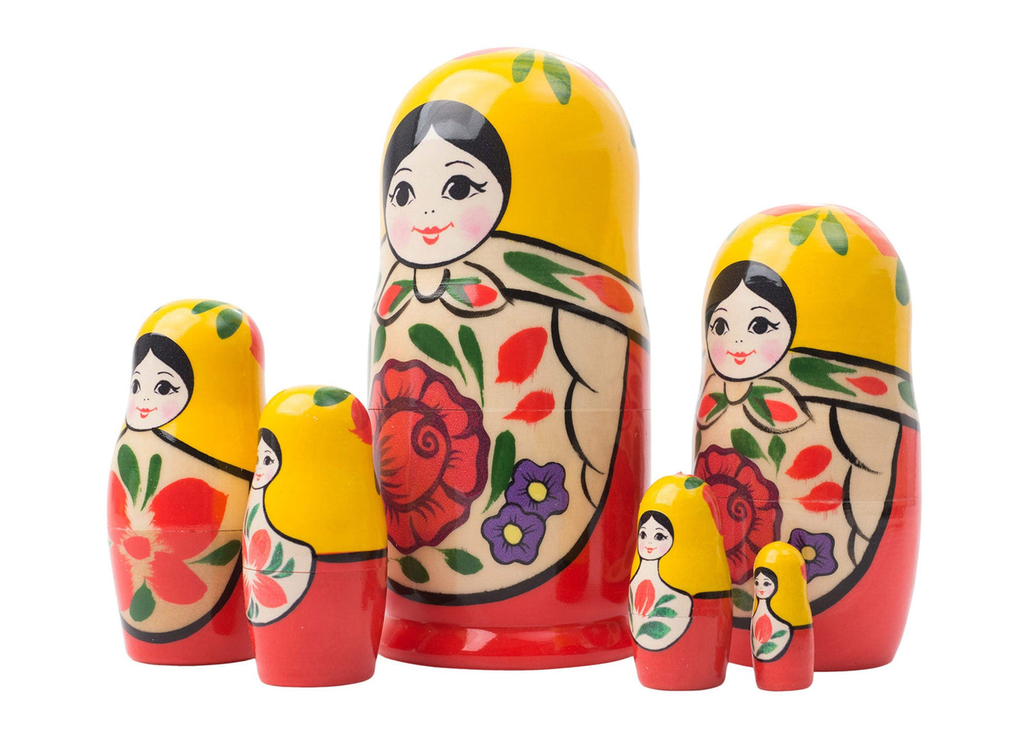 Traditional Russian Dolls Semenov 6pcs/5