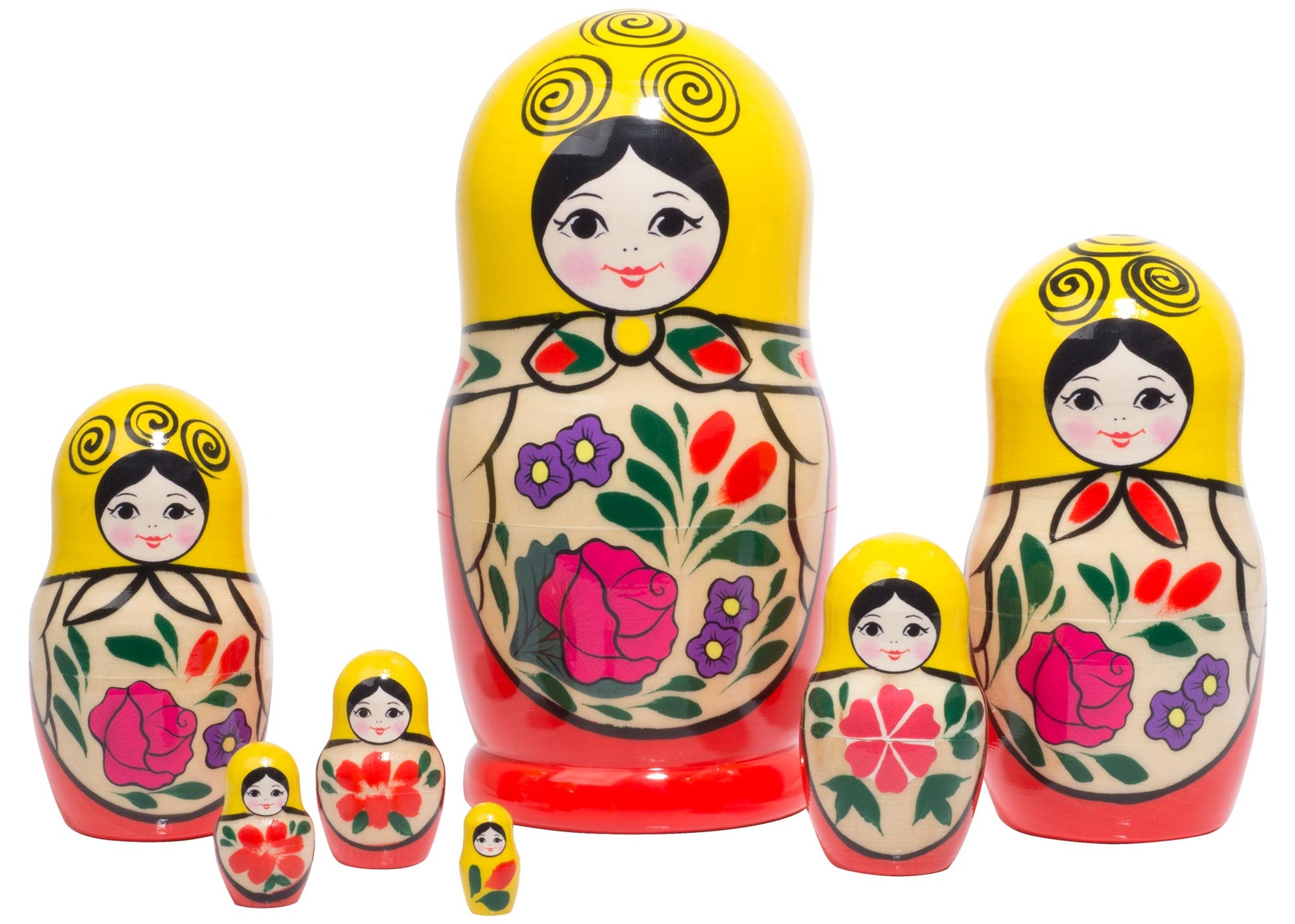 Traditional Russian Dolls Semenov 7pc/6”