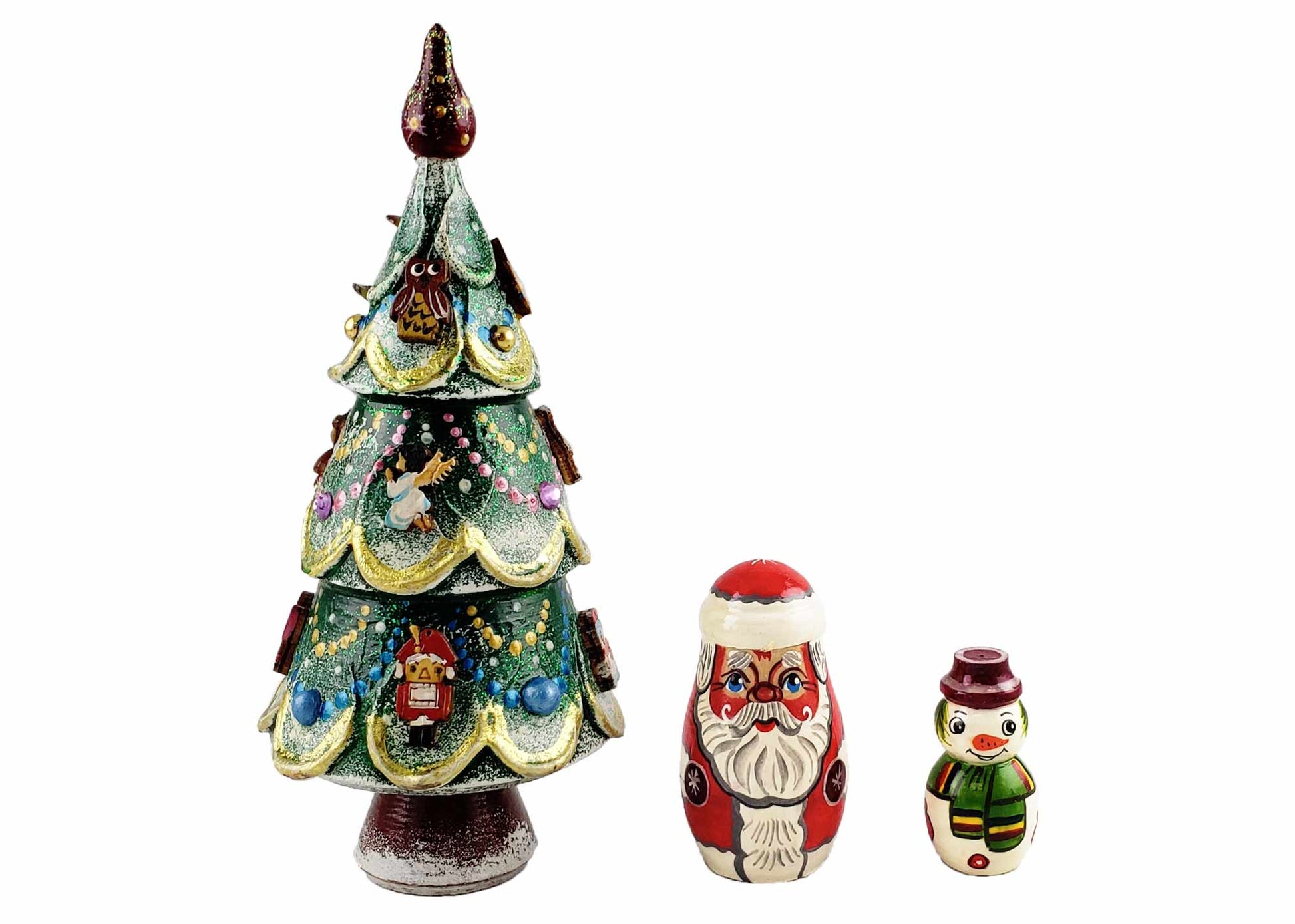 Christmas Stacking Dolls 3pc/5''