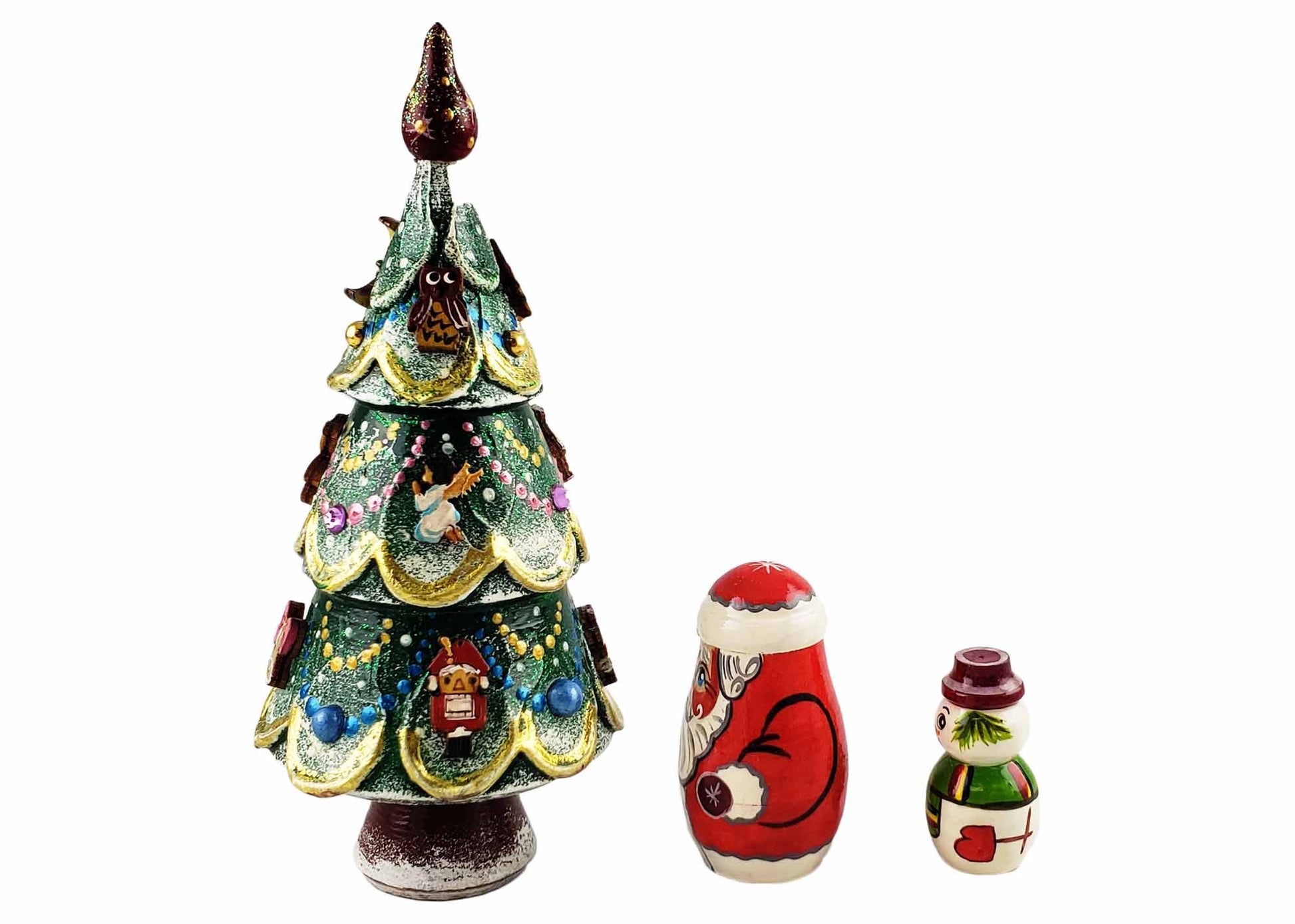 Christmas Stacking Dolls 3pc/5''