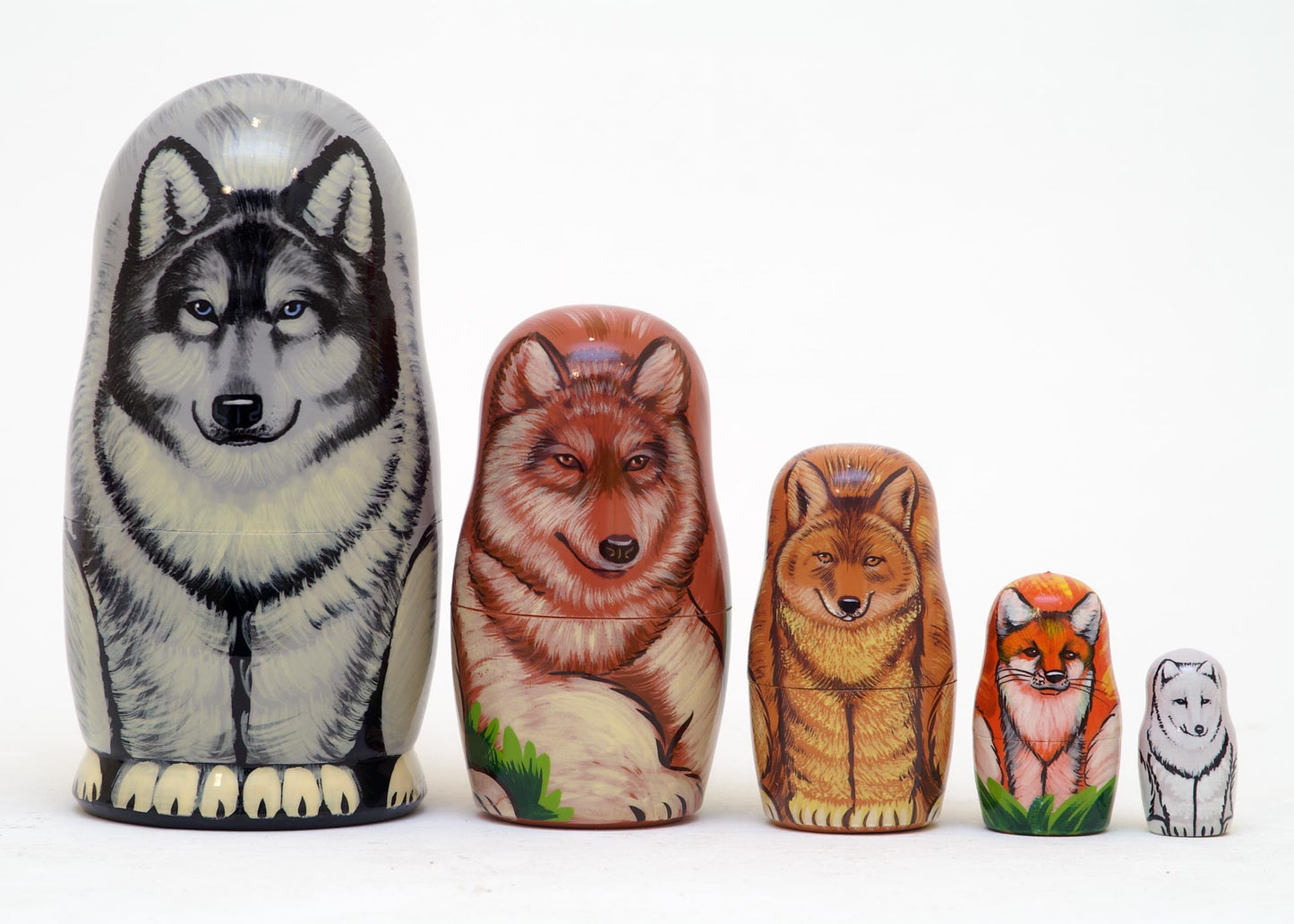 Wolves & Foxes 5pc/6''