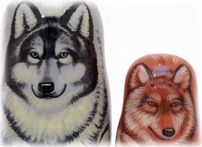 Wolves & Foxes 5pc/6''