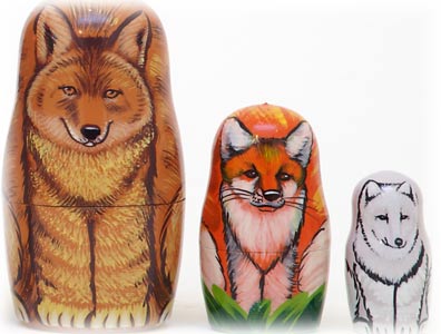 Wolves & Foxes 5pc/6''