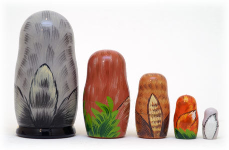 Wolves & Foxes 5pc/6''
