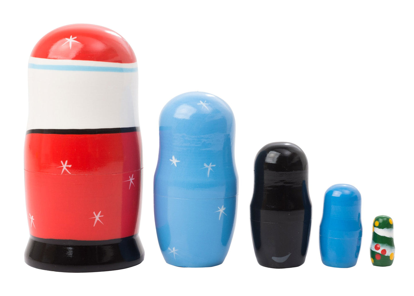 Xmas Nesting Dolls Christmas Doll 5pc/4''